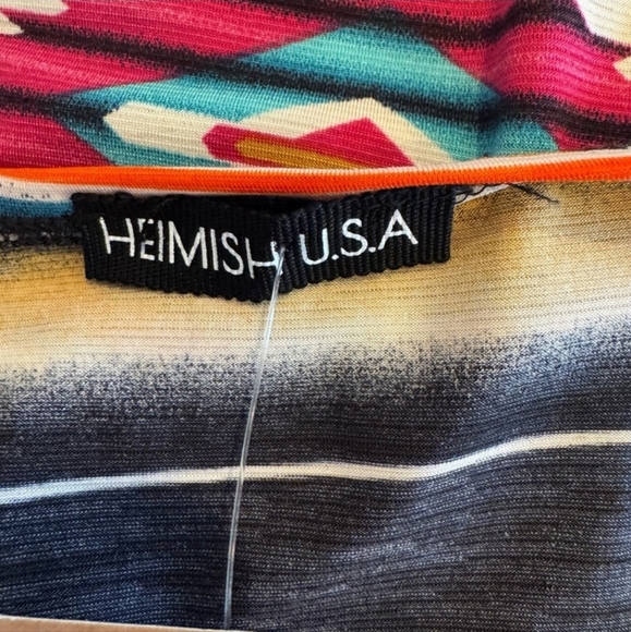 HEMISH U.S.A. Vibrant Colorful Boho Vibes Open Cardigan. Size Small  NWT - Picture 3 of 3